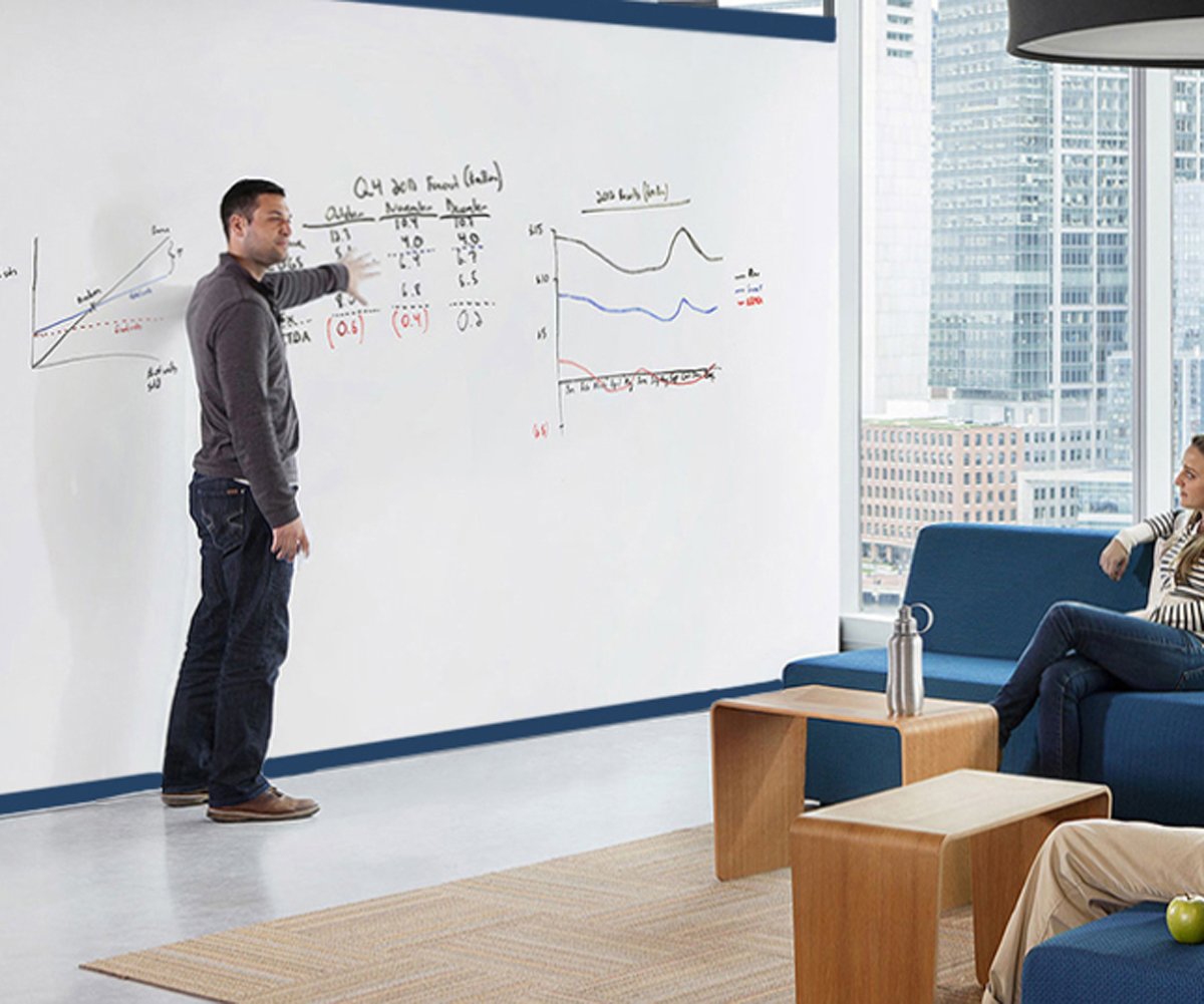 Buy FENTIS SelfAdhesive Whiteboard Sticker Wall Sticker Plastic Vinyl