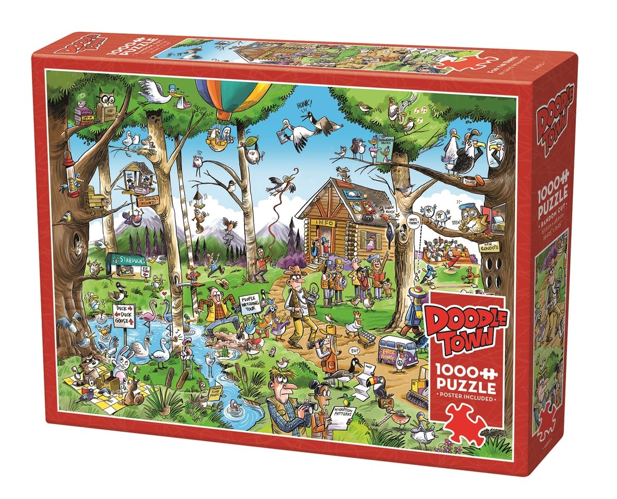 Amazon.com: Cobble Hill 1000 Piece Puzzle - DoodleTown