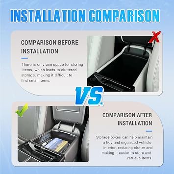EDBETOS Center Console Organizer Compatible with 2025 2026 Hyundai Tucson ) Tucson Accessories Armrest Storage Box Insert Tray,ABS