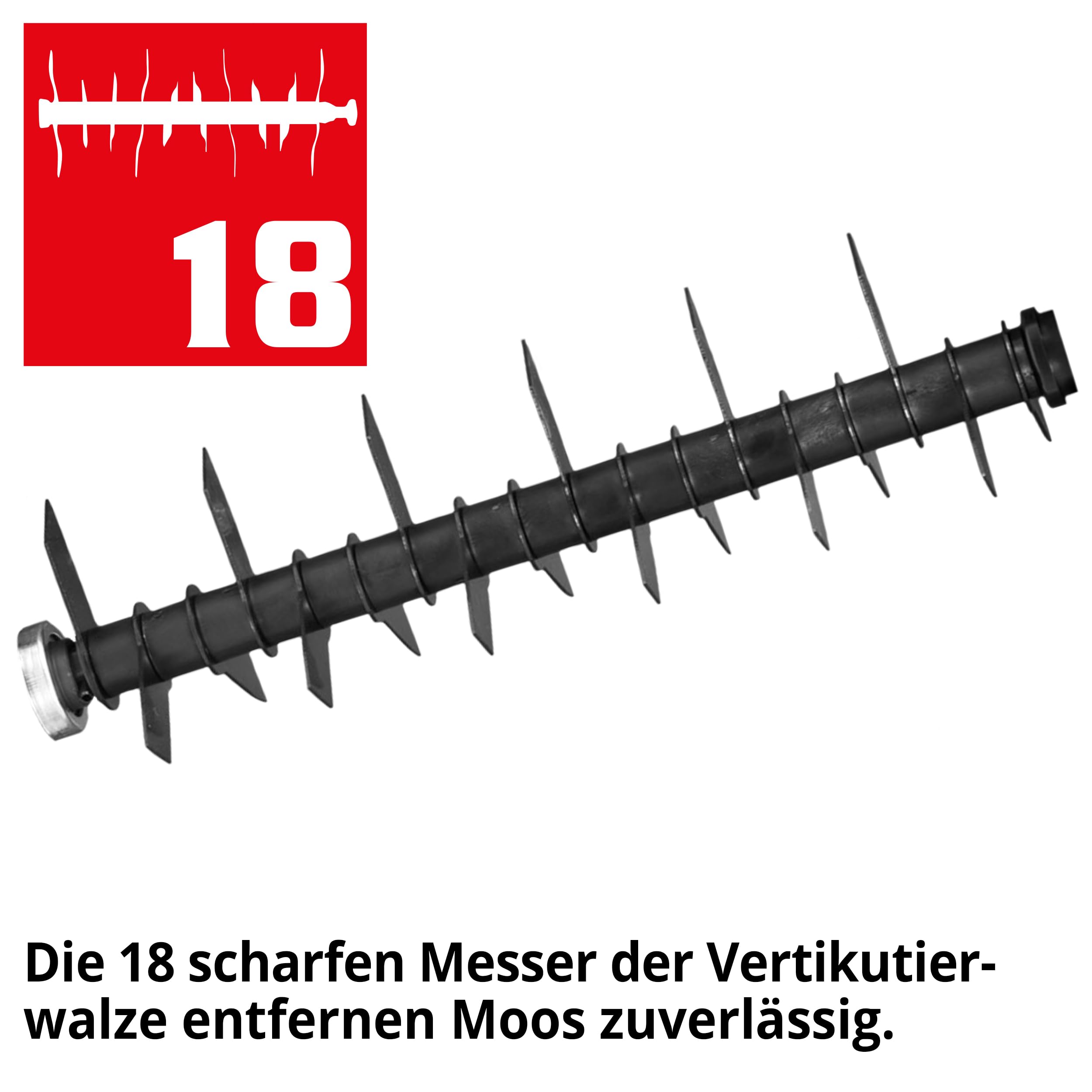 HECHT 2-IN-1 Benzin Vertikutierer/Lüfter für optimale Rasenpflege – 4,2 kW / 5,7 PS – 40 cm Arbeitsbreite – 45 l Fangkorb – mit 2 Walzen für effektives entfernen von Moos und Unkraut im Rasen