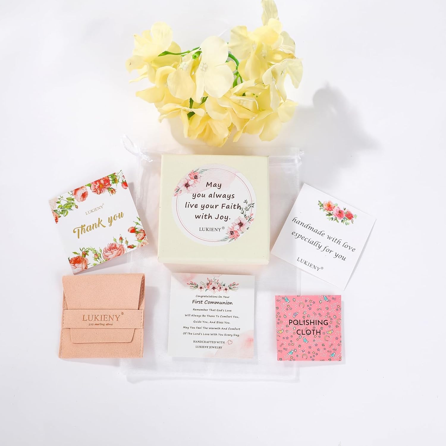 Dainty Sterling Silver Cross Necklace for Girls First Communion Gifts for Girls Confirmation Gifts for Teenage Girl Baptism Gifts for Girl - Image 5