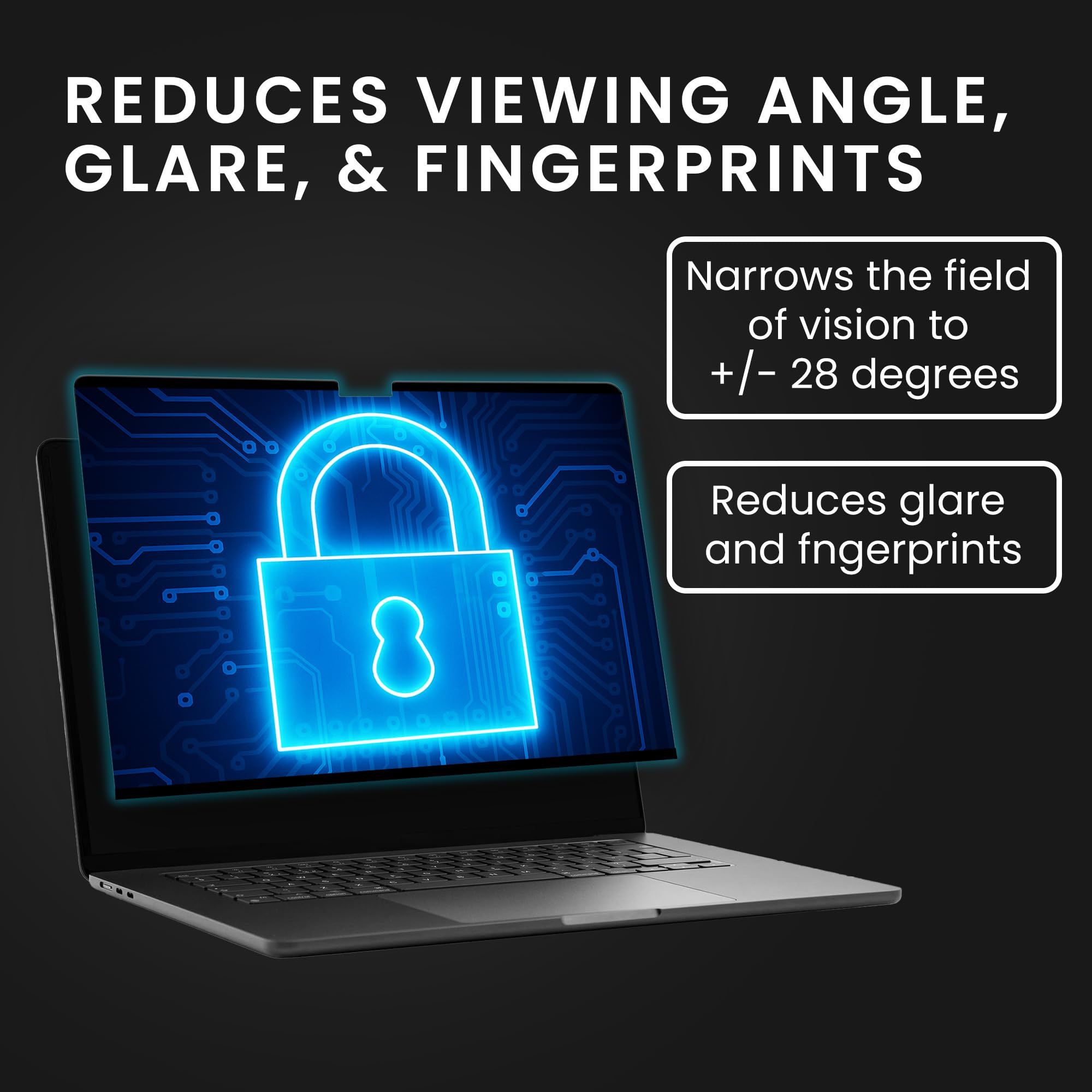 kwmobile Pellicola Privacy per Apple MacBook Air 13 M4 2025 A3240 - Privacy Screen per Laptop - Filtro Schermo Protettivo Rimovibile e da Viaggio - Filtro Anti Luce Blu Magnetico