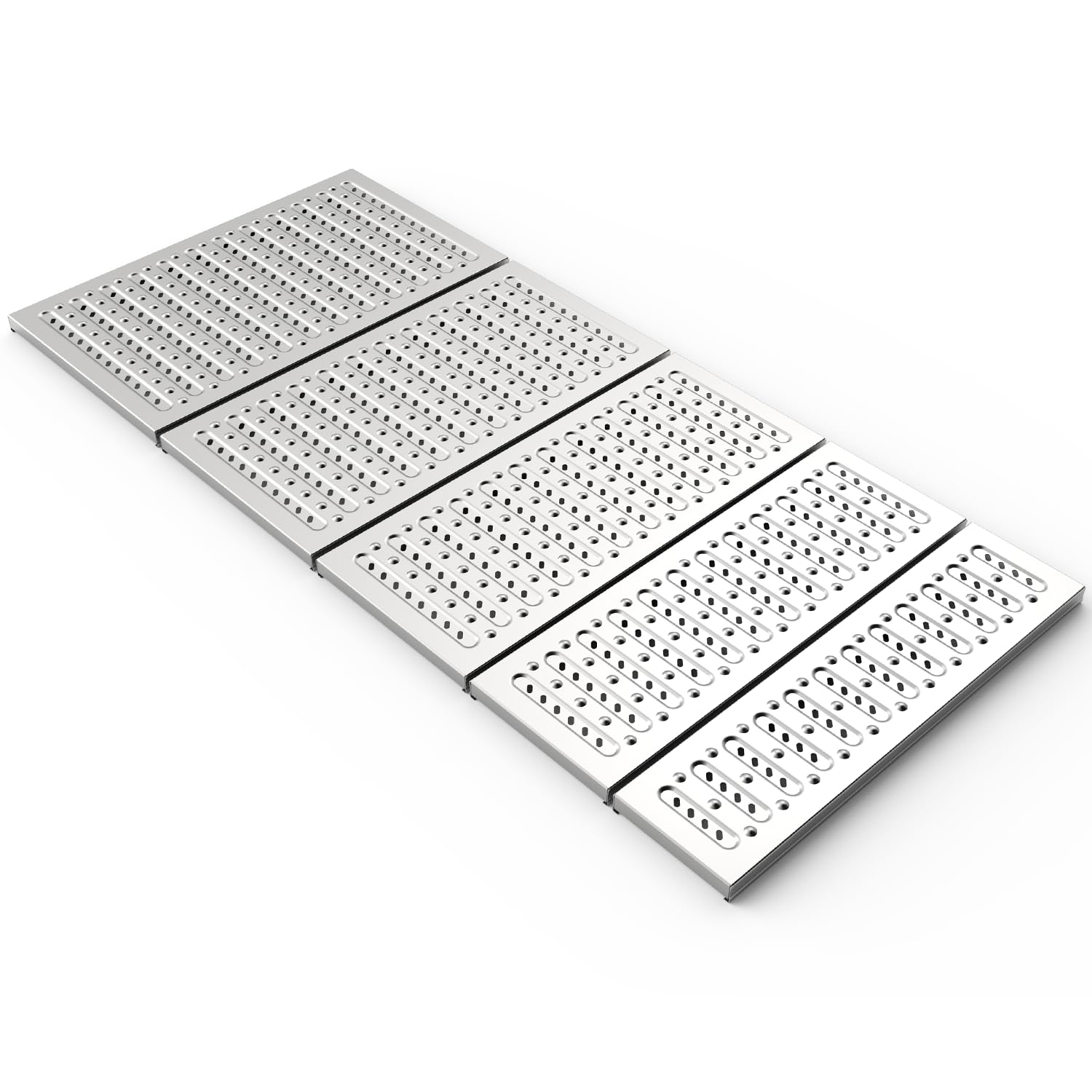 Pokrywy drenażowe ze stali nierdzewnej kanał o udźwigu 1000 kg, do ogrodu, na patio, do wewnątrz, na zewnątrz, garaże, srebrny, 201 x 35