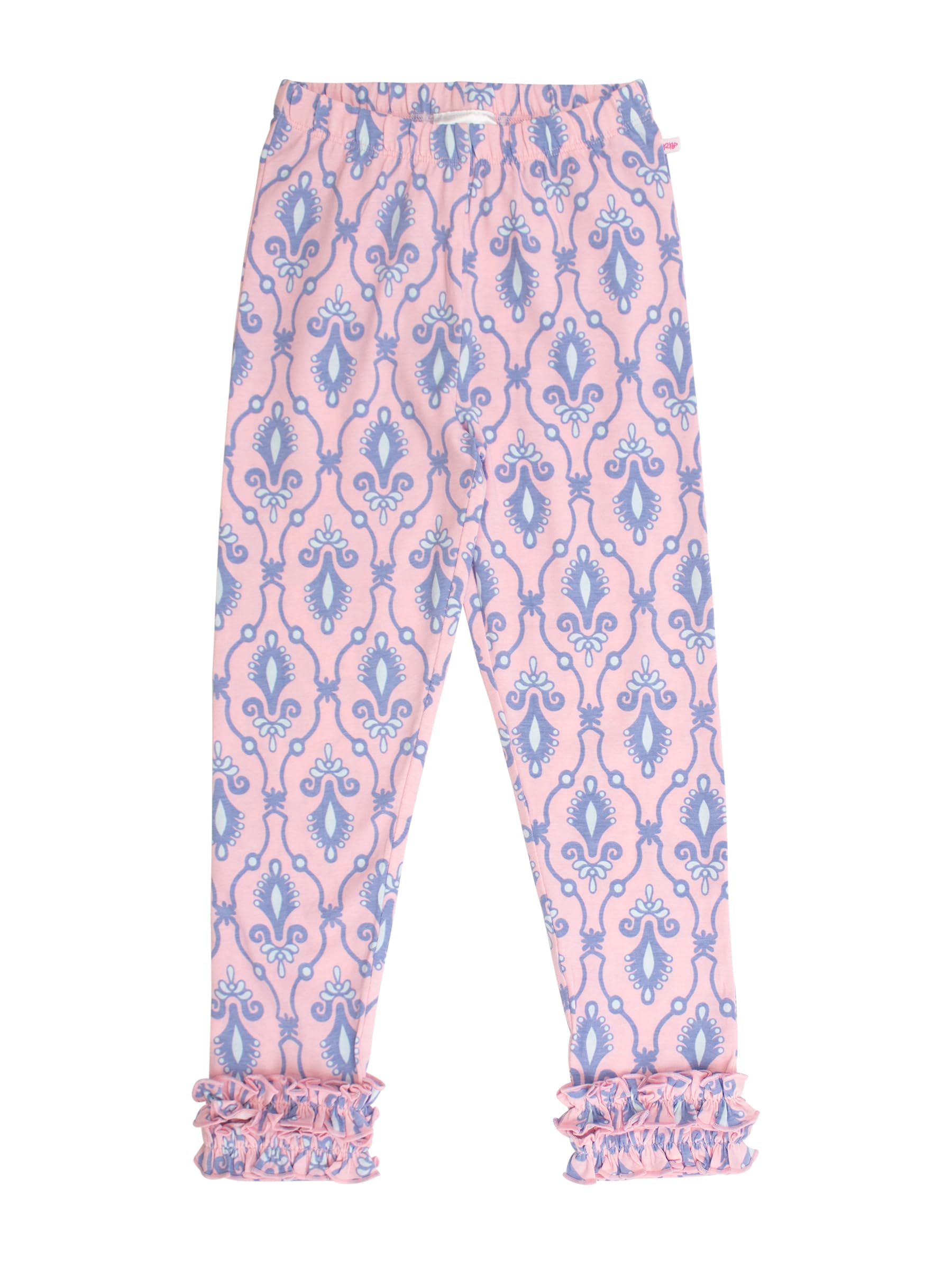 RuffleButts Toddler Girl Merry &amp; Bright Ruffle Leggings - Ankle Leggings