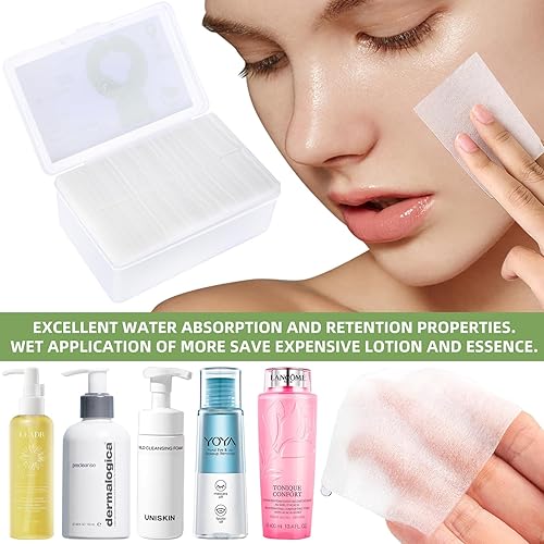 Miniatura 6 de XIAOGUIR Almohadillas de algodón para eliminar el maquillaje facial, uñas faciales para labios y ojos, 100% fibra vegetal, hipoalergénicas, delgadas