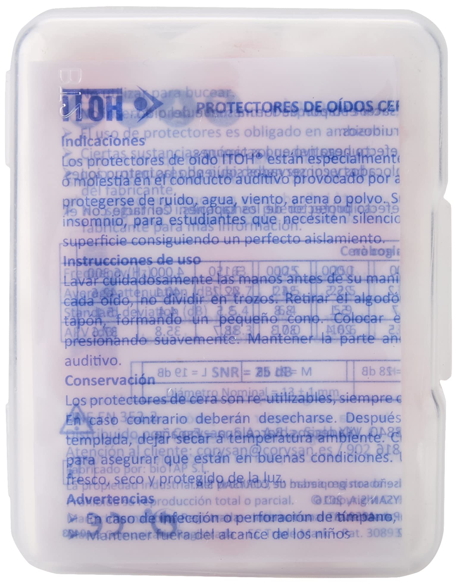 Queralto QVD-00064/06 zatyczki do uszu z wosku, z bawełną, 12 jednostek, wygodne i plastyczne. Ochrona przed hałasem, wodą, wiatrem, piaskiem lub kurzem.