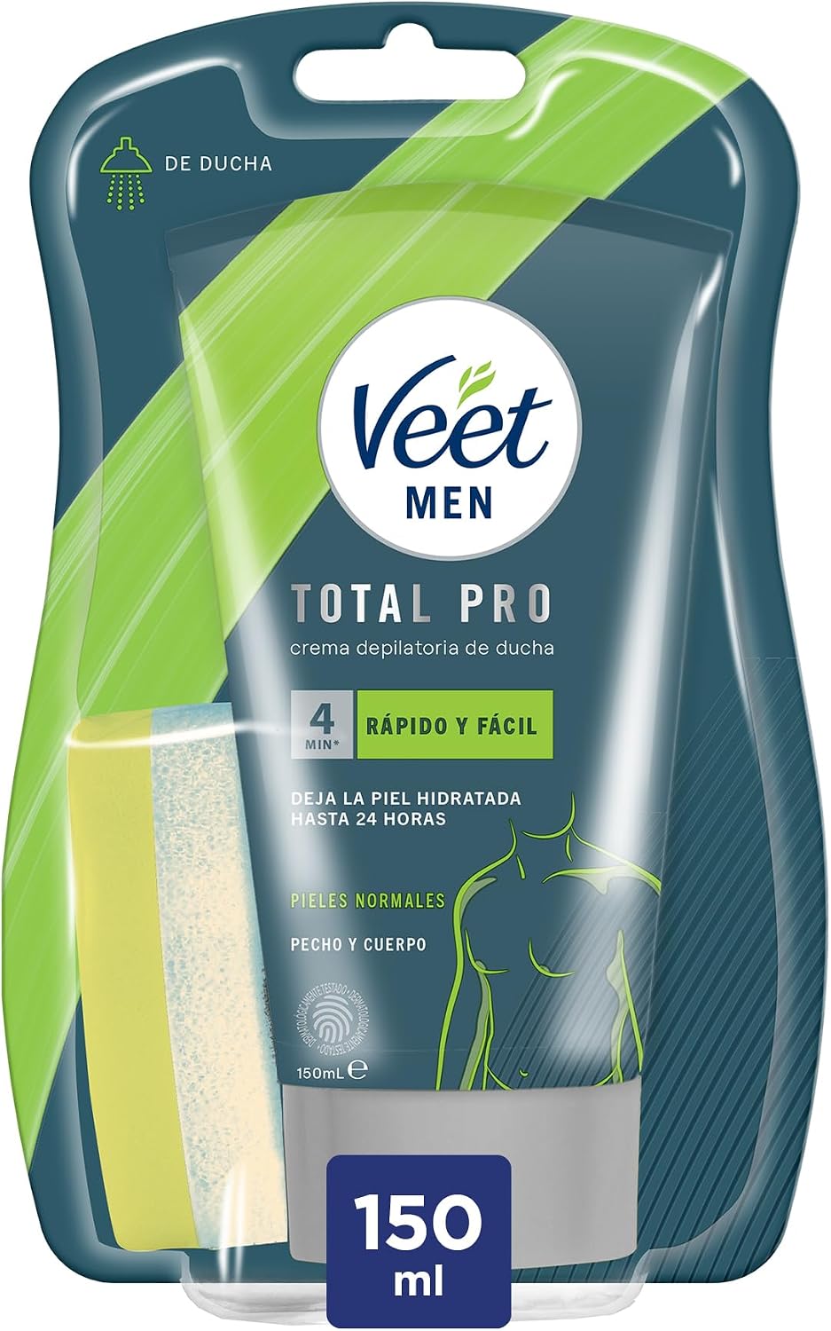 Veet for Men krem do depilacji ciała pod prysznicem dla mężczyzn, normalna skóra, 150 ml