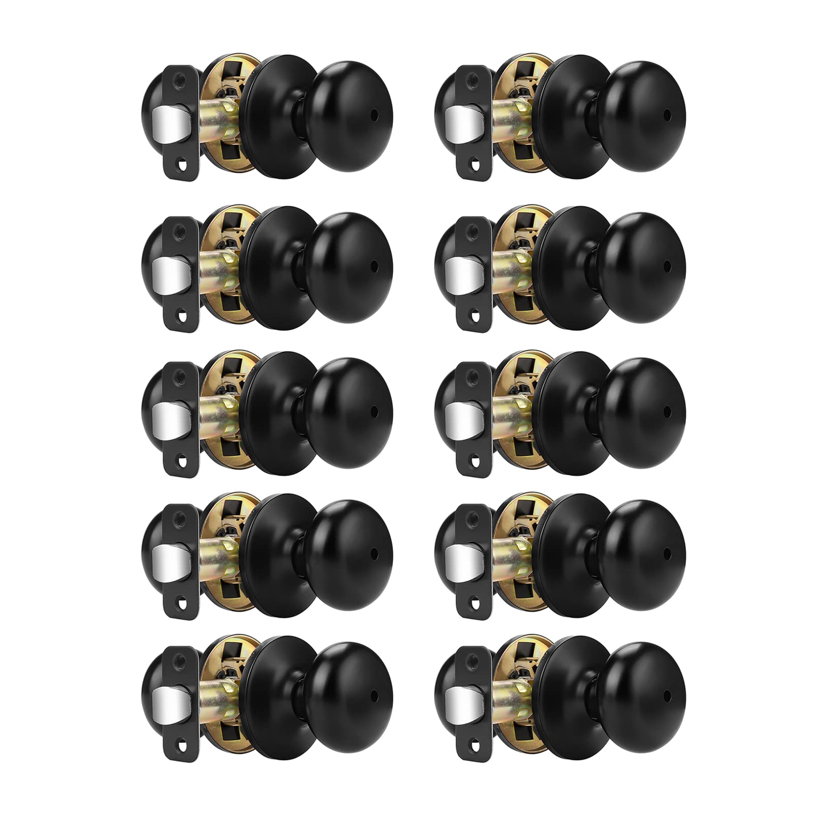 Probrico Privacy Door Knobs - Keyless & Stainless Steel -18
