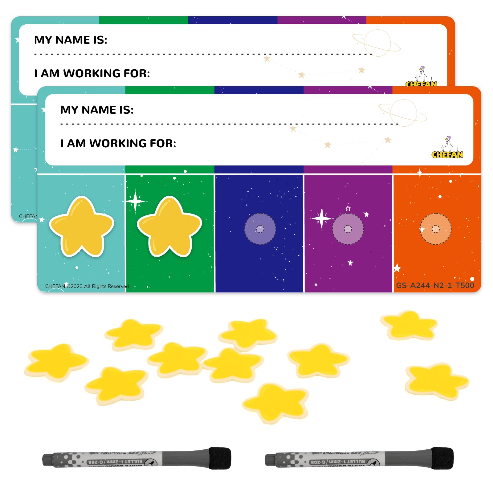 Chefan Token Board Magnetic Behavior Rewards Chart Chore Chart Kids ...