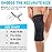Double Couple 2 Pack Copper Knee Brace Knee Compression Sleeve Support for Men Women Knee Pain Working Out Running Sport Arthritis