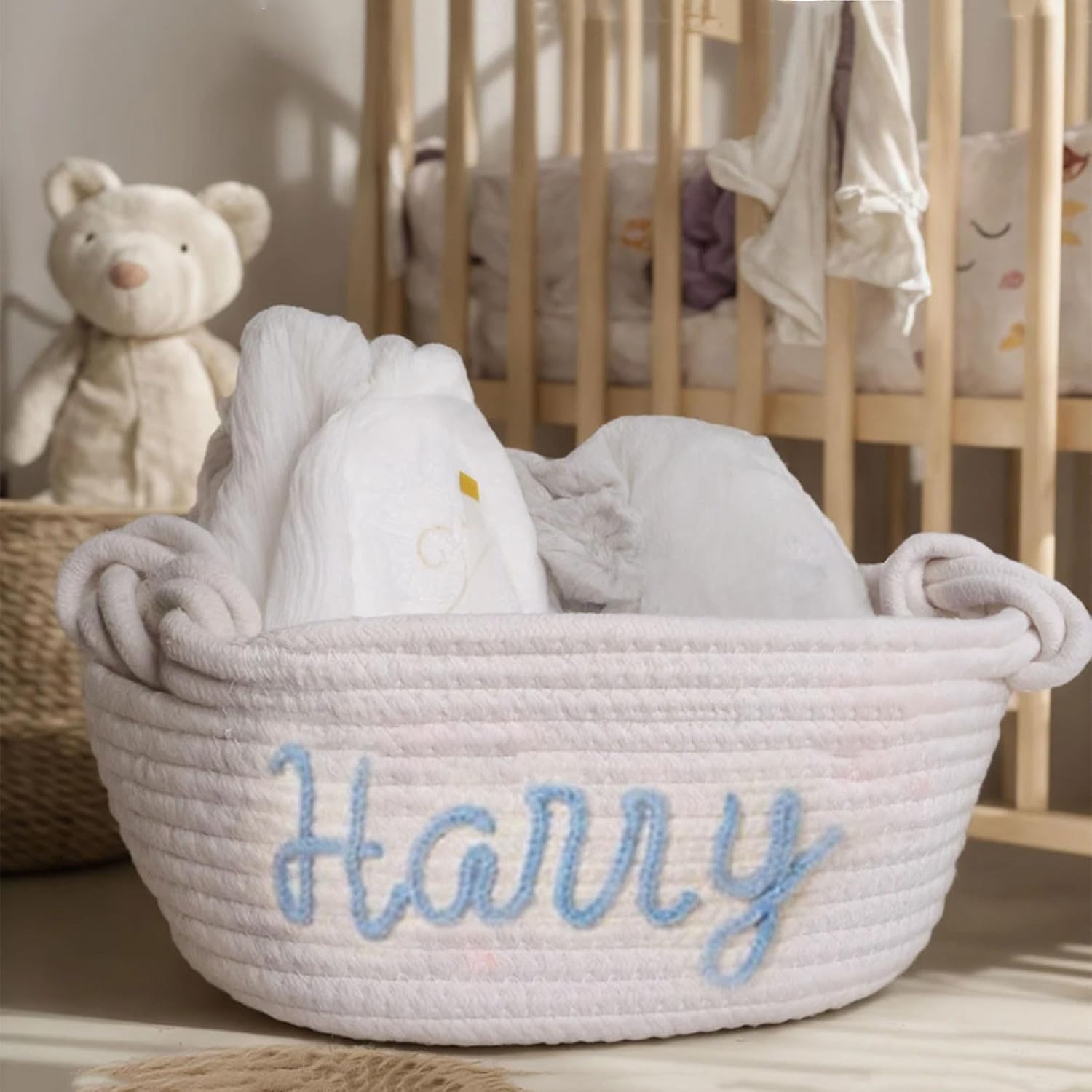 赤ちゃんの名前をカスタム織り、寝室の収納、誕生日1341