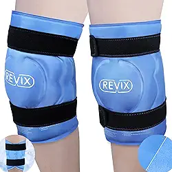 REVIX Bolsa De Gelo Xxxl De 20 "Para Cirurgia De Substituição Do Joelho - Bolsas De Gelo Em Gel Para Lesões Reutilizáveis, Envoltório De Gelo No Joelho Com Compressão Fria Para Alívio Da Dor, Lesões E