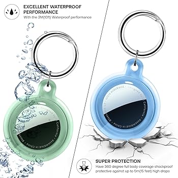 Apple - AirTag 4パック　AirTag カバー　防水　新品 Amazon.co.jp: PZOZ 4枚入 AirTag ケース エアタグ キーホルダー