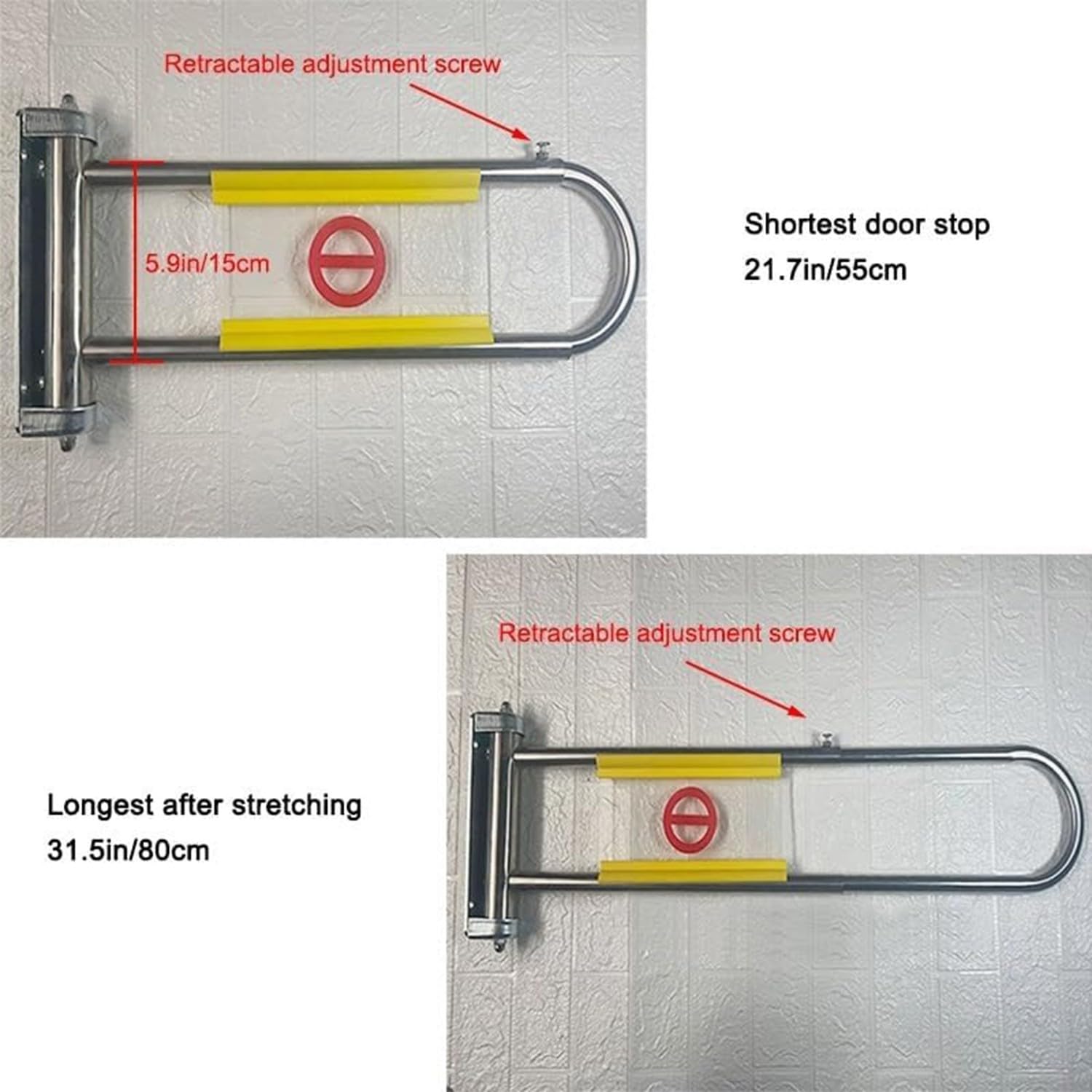 Supermercado Cajero Puerta Unidireccional, Puertas De Seguridad Acceso Metálica, Biblioteca Barrera Resorte Entrada Automático para Comerciales Compras Almacenes Centros Silver+Clear