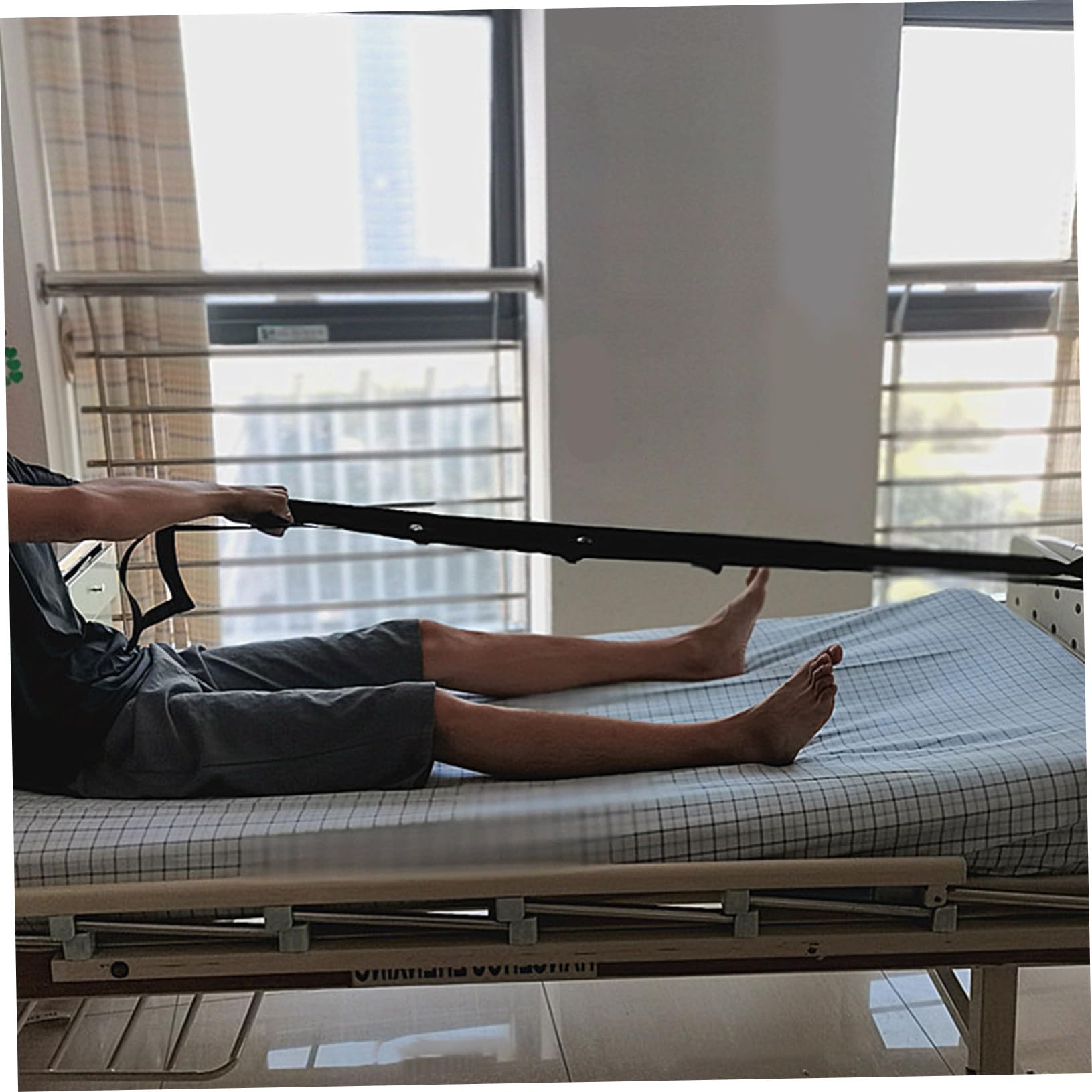 Hemobllo Scala da Letto Assistiva Nera per Alzarsi, Supporto Mobilità
