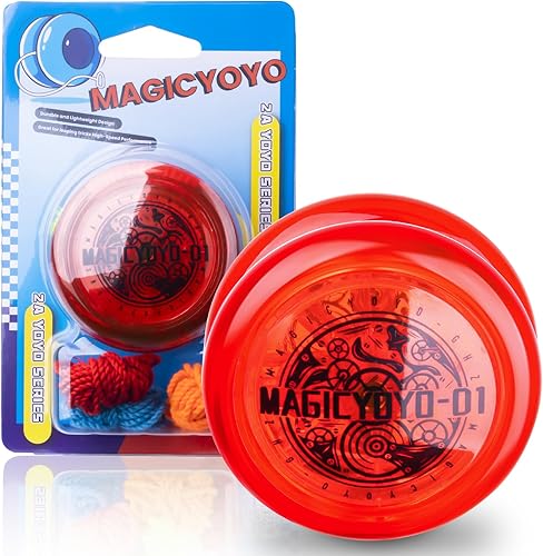 Miniatura 2 de Looping Yoyo D1 Responsive Yo Yo para niños principiantes, Yoyo de inicio de bucle 2A, fácil de jugar, trucos de cuerda básicos (rojo)