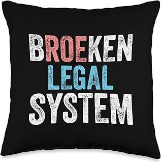 Broeken Legal System Roe v Wade Pro Choice Equality Rights Throw Pillow