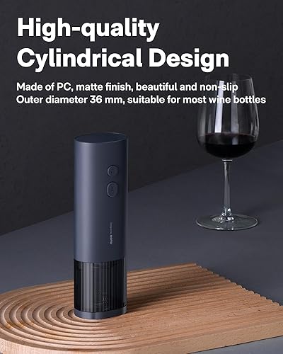 Miniatura 6 de HOTO Abrebotellas eléctrico, abridor automático de botellas con cortador de aluminio, descorcha más de 170 botellas, apertura instantánea de 10