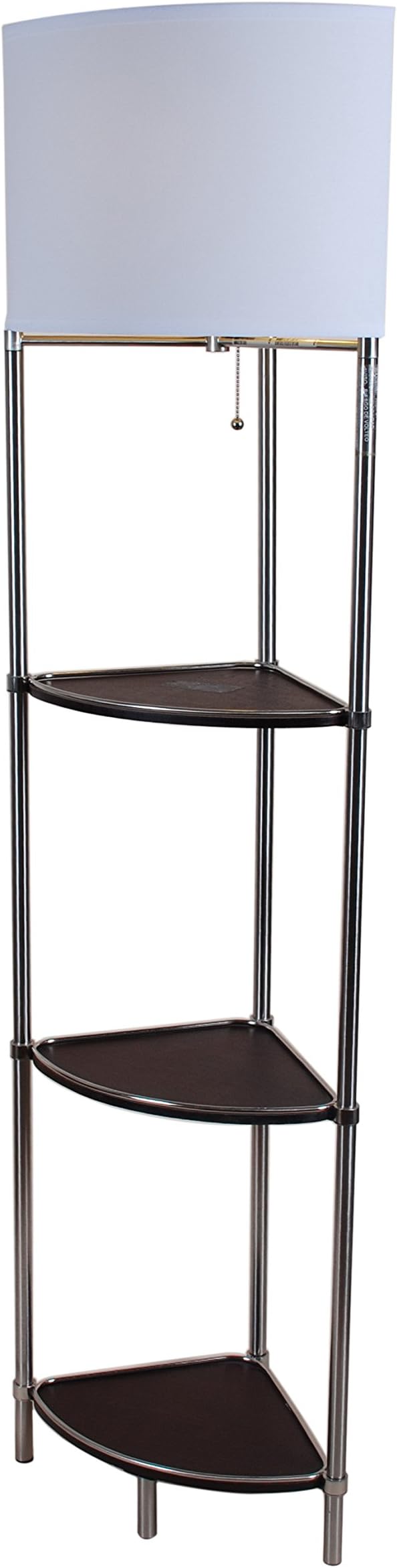DS3-622A CFL Shelf Floor Lamp, 16" x 11.5" x 57.5"