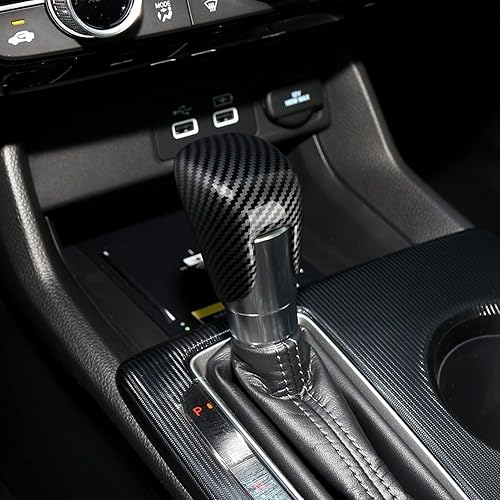 Miniatura 24 de Car Central Armrest Box Cover Decals for 2022 2023 2024 2025 Honda Civic 11th Gen Accessories ABS Carbon Fiber Interior Stickers