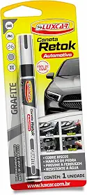 Luxcar - Caneta Retok Automotivo Tira Riscos - Cor Grafite