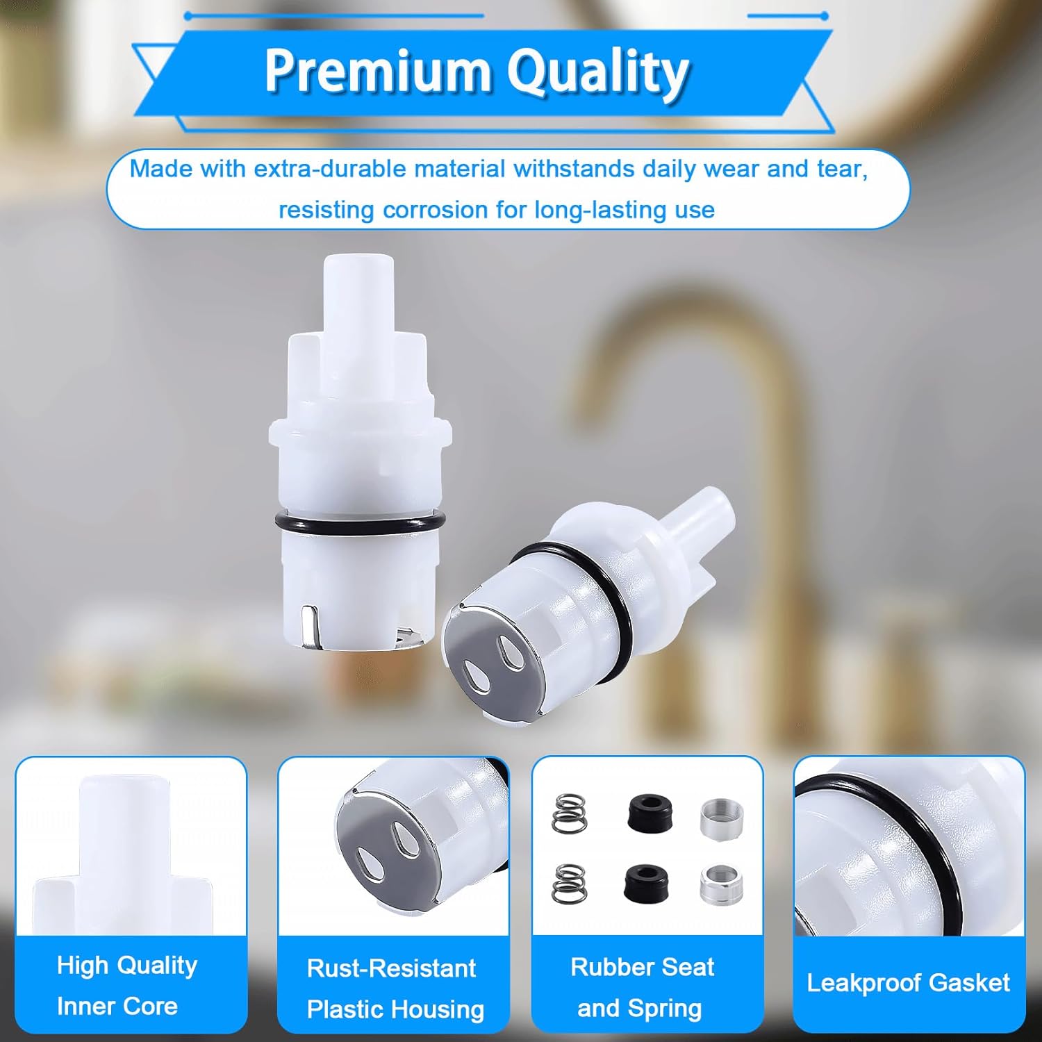 RP42096 Faucet Cartridge Repair Kit 2 Pack Compatible with Delta and Peerless faucet