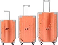 Vista 19 de Cubierta de equipaje de PVC transparente protectores de maleta para maleta aprobada por la TSA, marco transparente