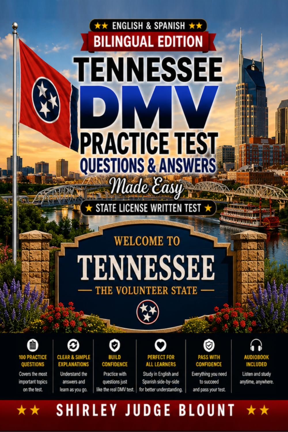 Tennessee DMV English Test Made Easy™: Driver’s License Written Test Study Guide with Practice Questions | English & Spanish Edition