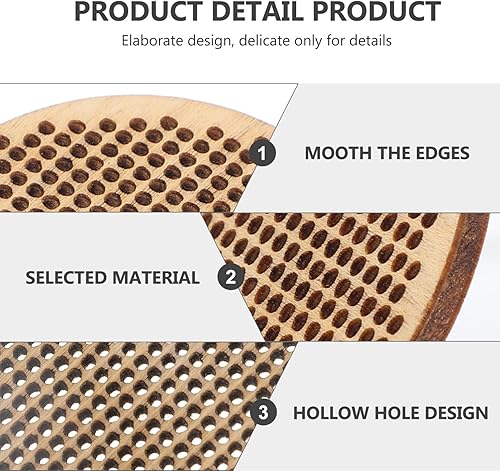 Miniatura 4 de 5 piezas de placa redonda de madera para punto de cruz, colgante colgante, placas circulares, arte y manualidades, costura, manualidades, decoración