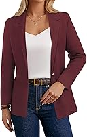 GRACE KARIN Women's Sweater Blazer: Business Casual Long Sleeve Open Front Cardigan Jacket with Pockets
