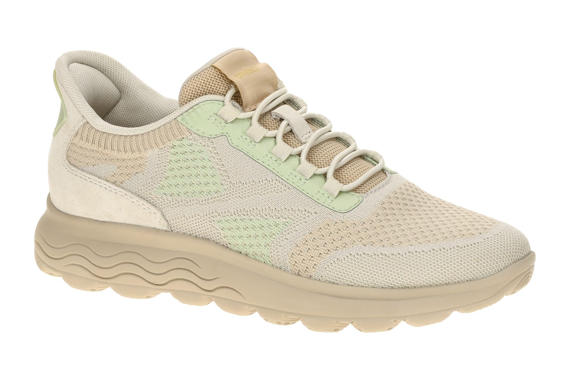 Geox Women's D SPHERICA Plus B Trainers, LT Sand, 38 EU