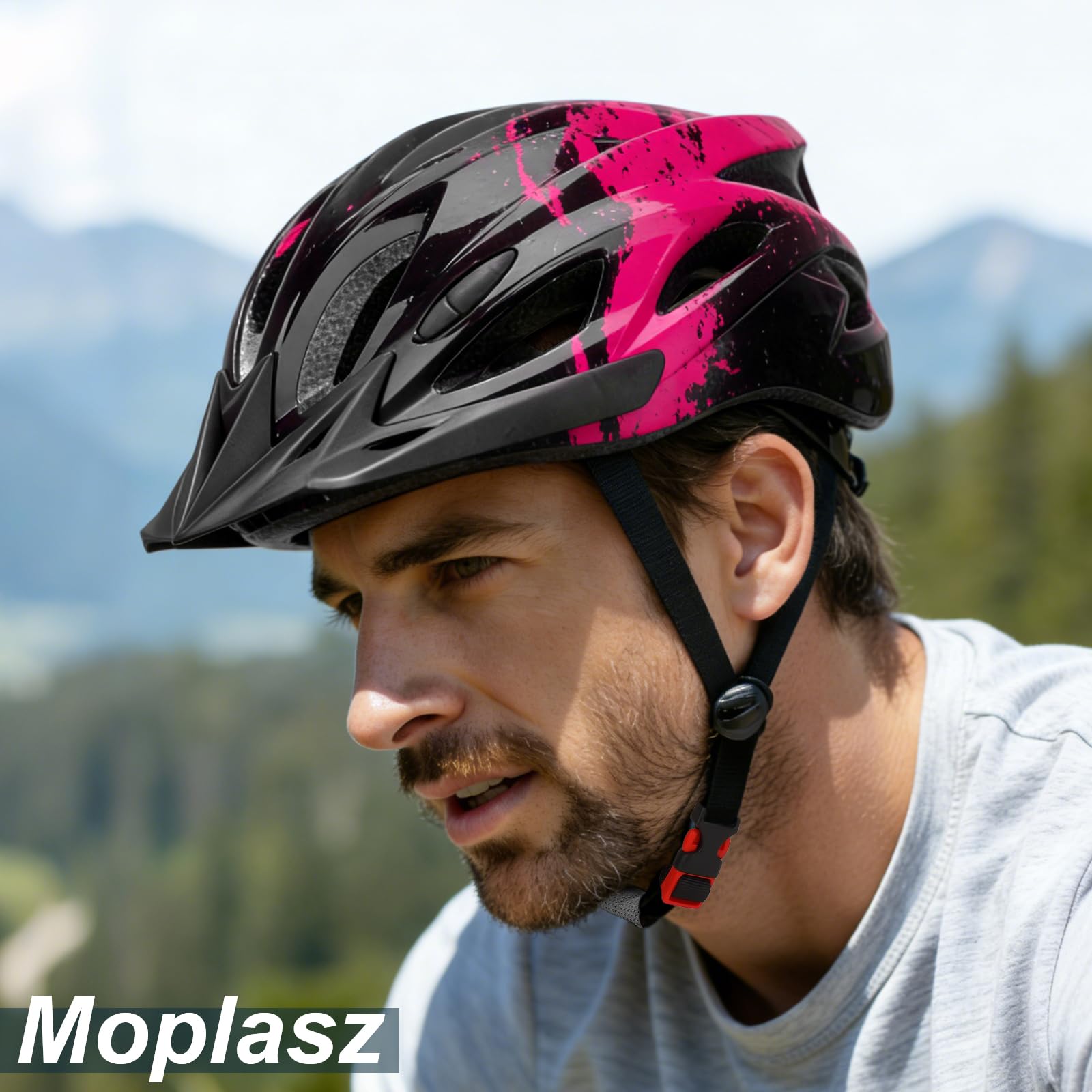 Fahrradhelm Erwachsene mit Licht für Damen und Herren 57-62CM, Radhelm, Cityhelm Urban Fahrradhelm für Herren Damen mit Abnehmbarer Magnetische Schutzbrille Visier