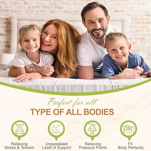 Miniatura 4 de Colchón tamaño King, espuma viscoelástica de gel, alivio de presión y enfriamiento, certificado CertiPUR-US, cama en una caja, 80 pulgadas de largo