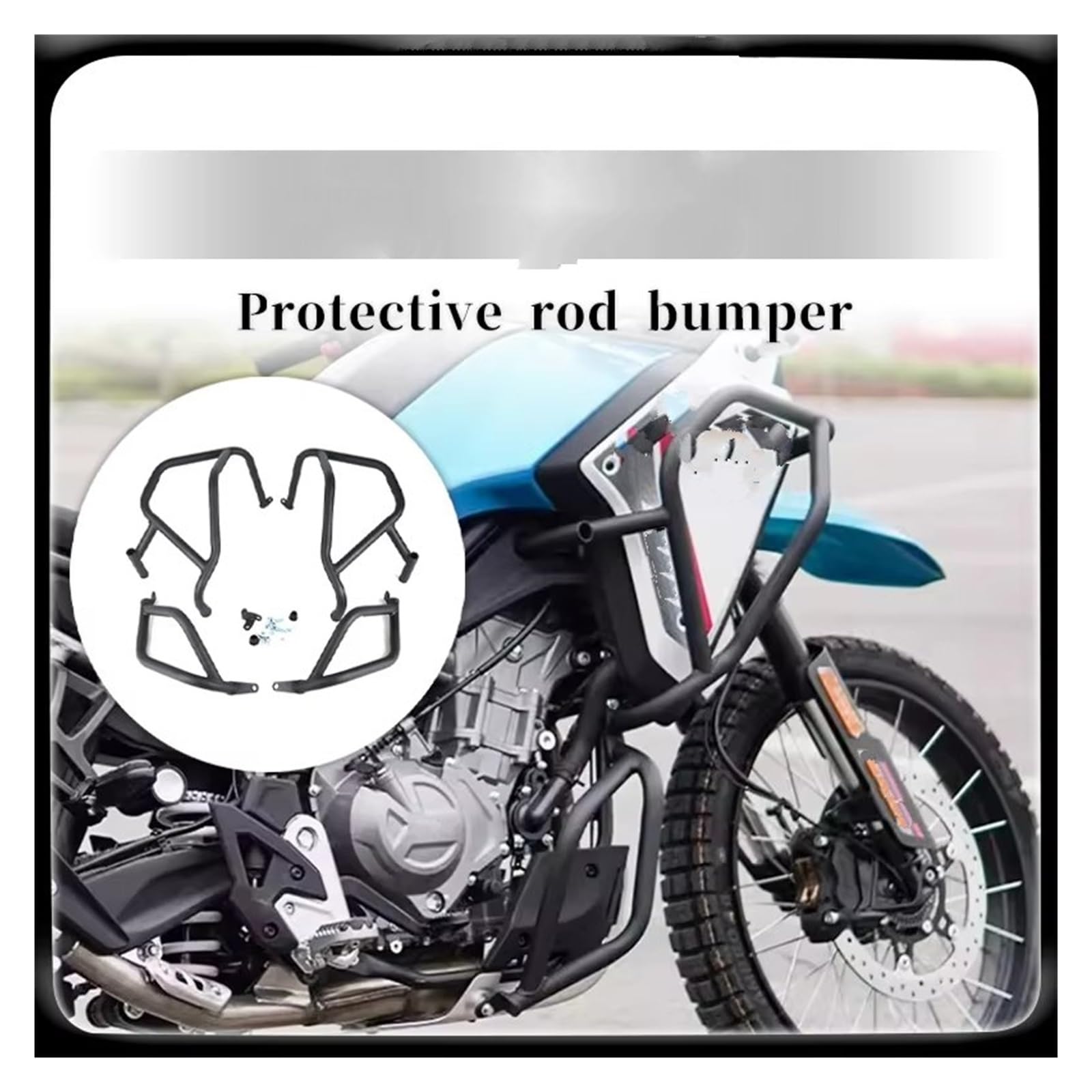 Paramotore Tubolare Per CFMOTO Per 450MT Paraurti Motocicletta Barra Anticaduta Modifica Accessori Full Surround Superiori E Inferiori Motorcycle motore Paraurti