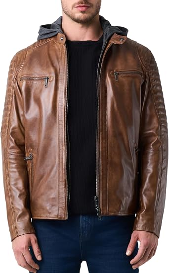VELEZ Full Grain Leather Jackets for Men Casual Stylish Fashion