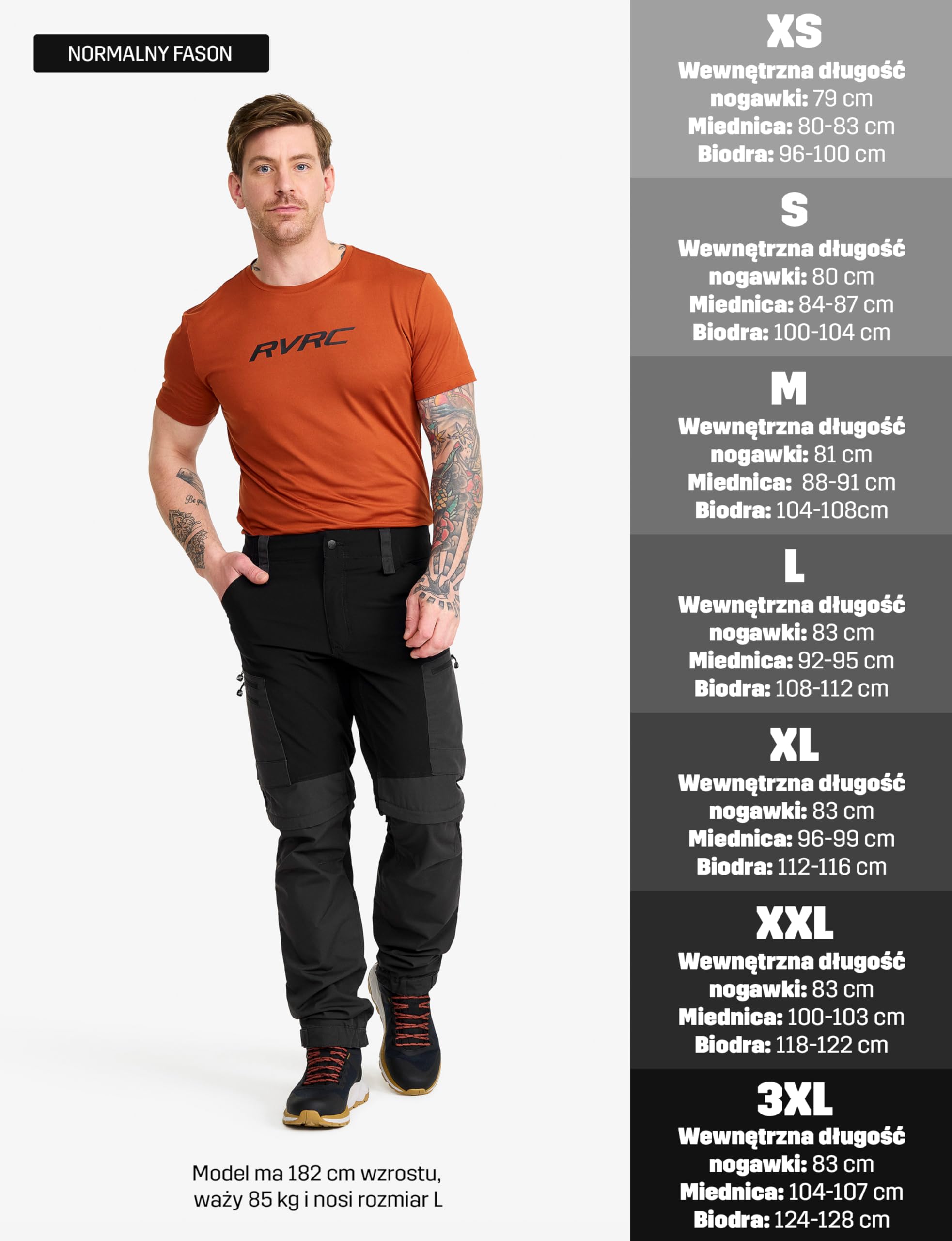 RevolutionRace RVRC GP Pro Zip-Off Pants Męskie, Solidne, oddychające, dające się zamienić w szorty spodnie do wszelkich aktywności na świeżym powietrzu