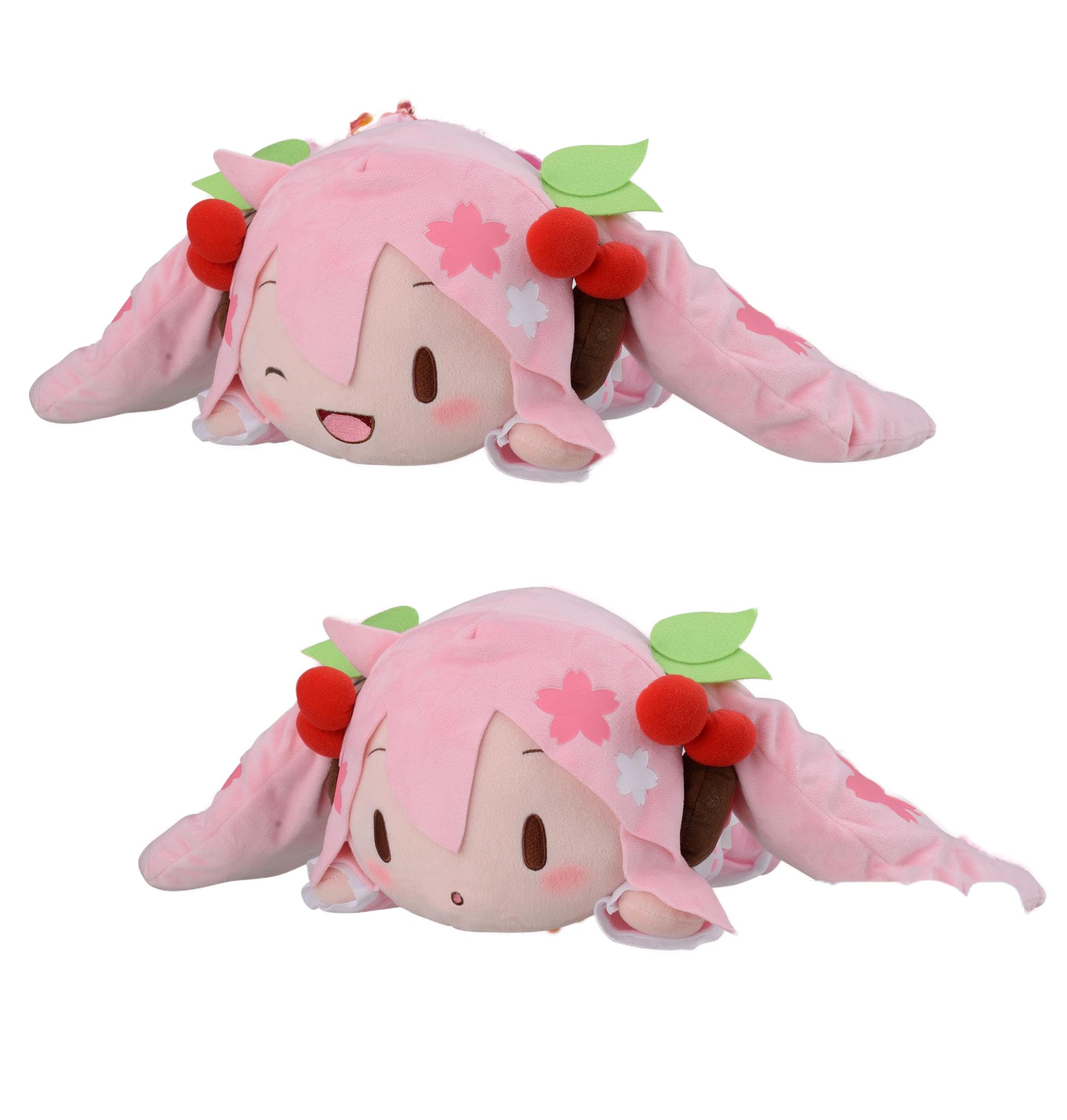 Sakura Miku pouting & Smile Peluches 15 cm Hatsune Miku nesoberi Plush