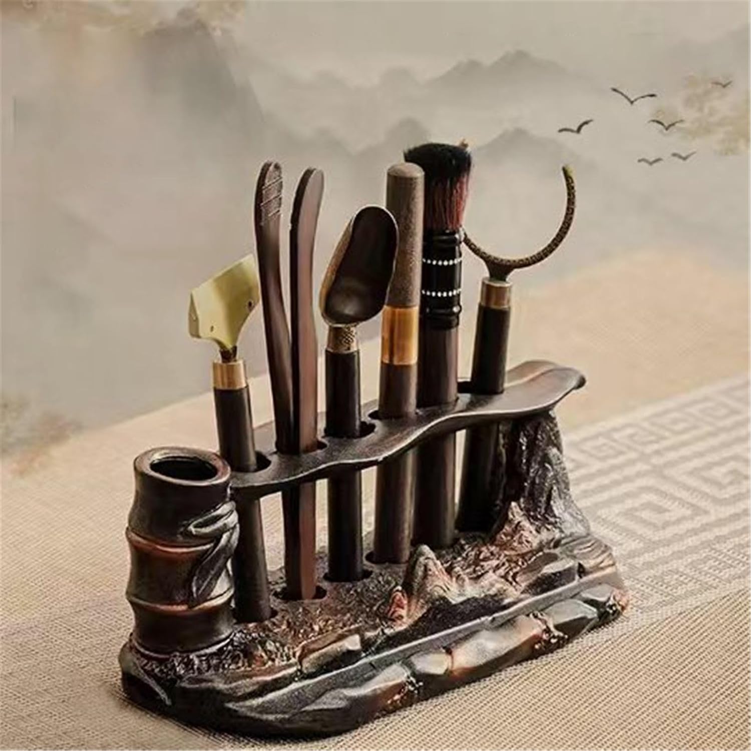 Tea Ceremony Kung Fu Tea Set Supplies Tea Clips Tea Knife Tea Cup Holder Tea Making Tools Accessories-Color4