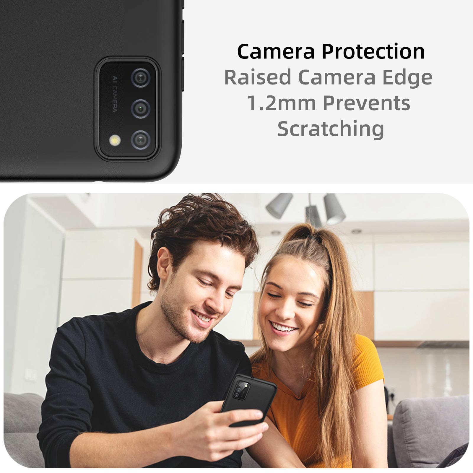 Coque Galaxy A02S - Galaxy M02S Premium PU en Cuir Magnétique Galaxy