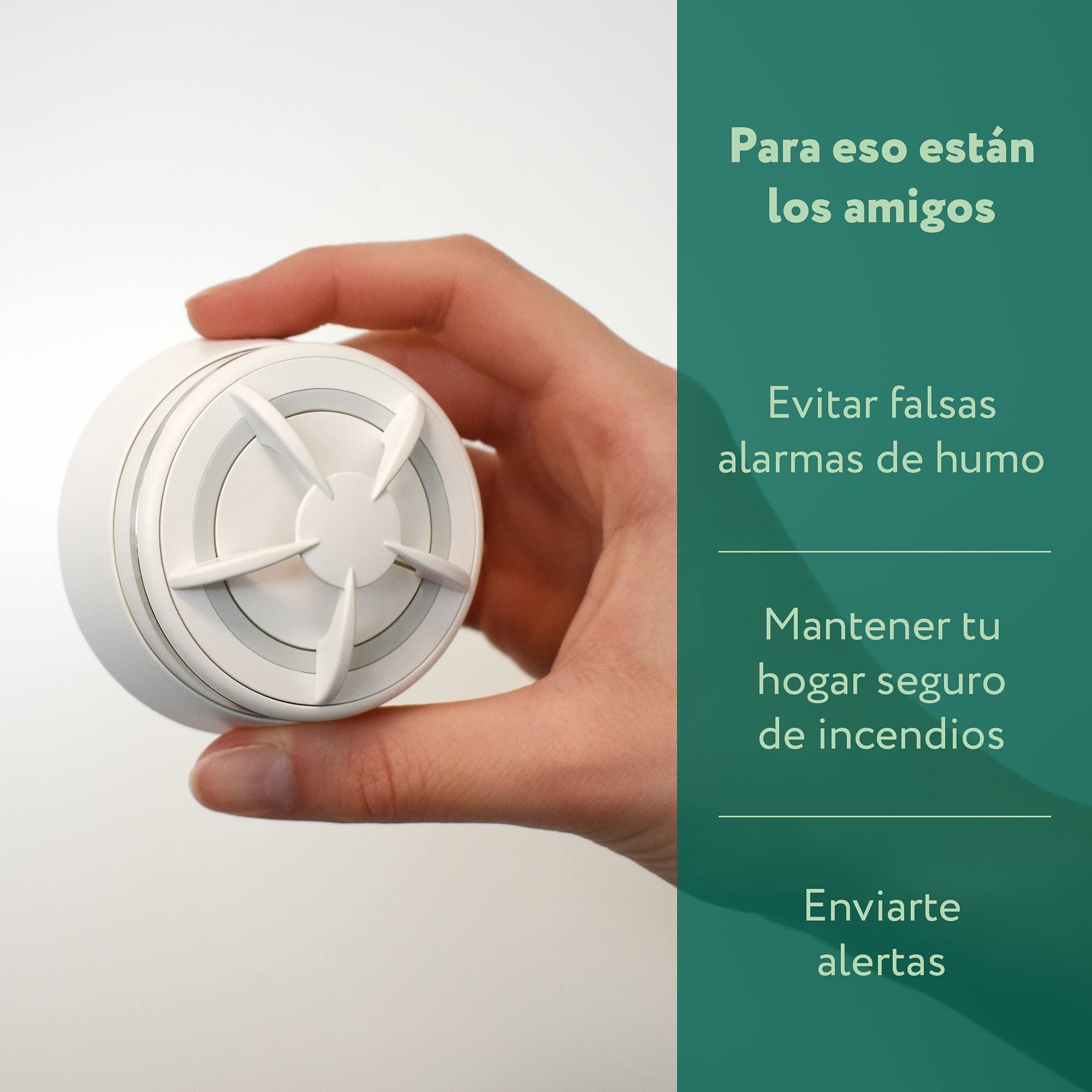 frient Intelligent Heat Alarm | Detector de Incendios Inalámbrico | Notificaciones Instantáneas contra Fuego | Alimentado por Baterías | Zigbee | Funciona con Homey, Home Assistant y SmartThings