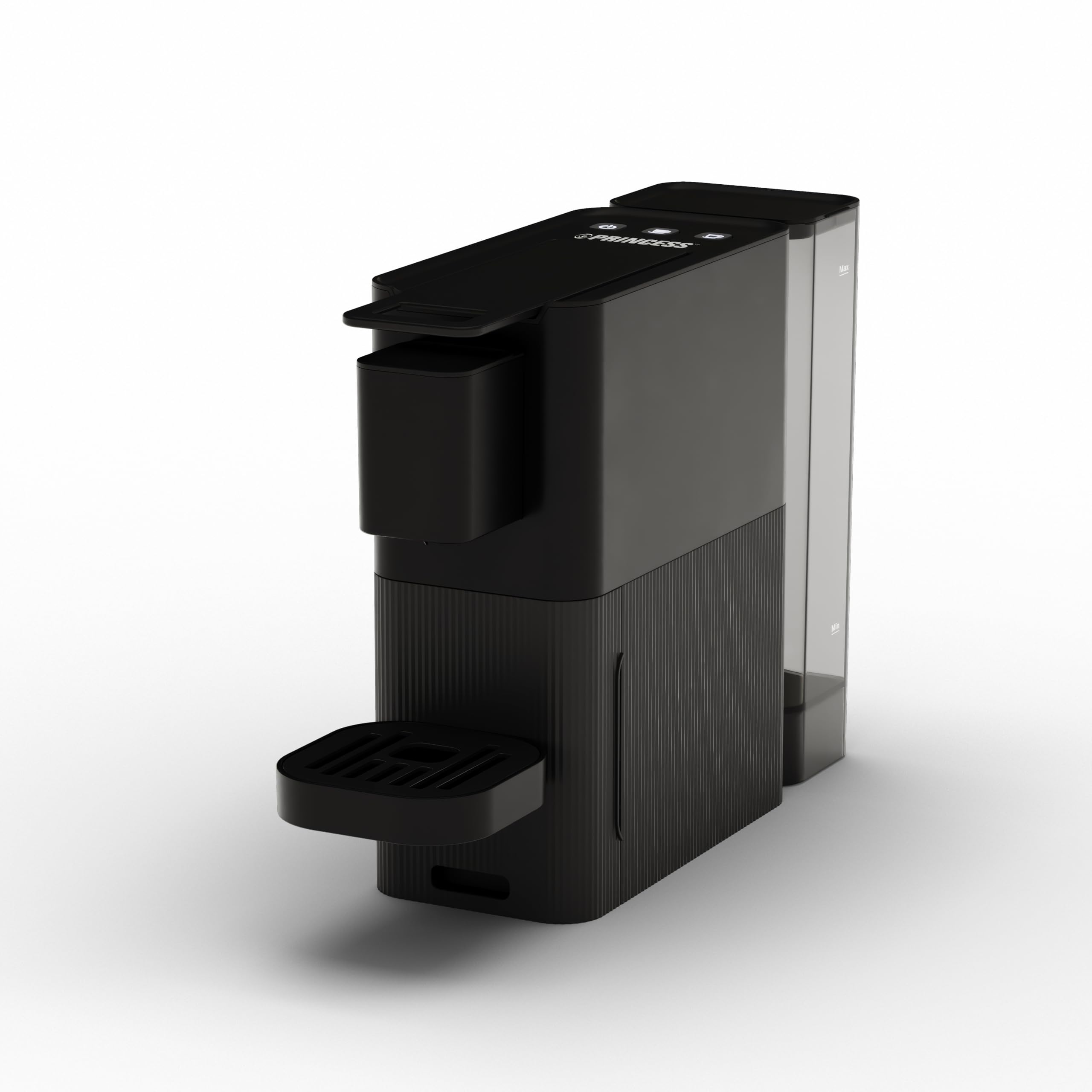 Princess Cafetera de Cápsulas – Para cafés cortos o largos – Ideal para el desayuno o una pausa café – Compatible con Nespresso® – 19 bares – Depósito extraíble de 0,8 L – 249423