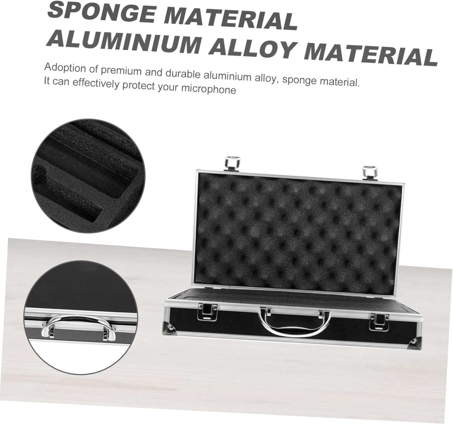 Professional Microphone Carrying Box Mic Case Microphone Holder Case Storage Box Mic Holder