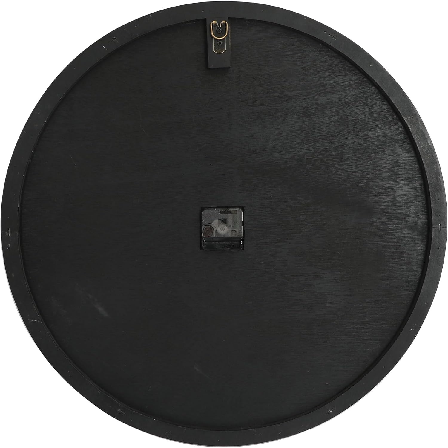 RiteSune 24 Inch Modern Numerals Wall Clock, Large Solid Wood Battery Operated Decor Clock for Kitchen Entryway Living Room Home Office