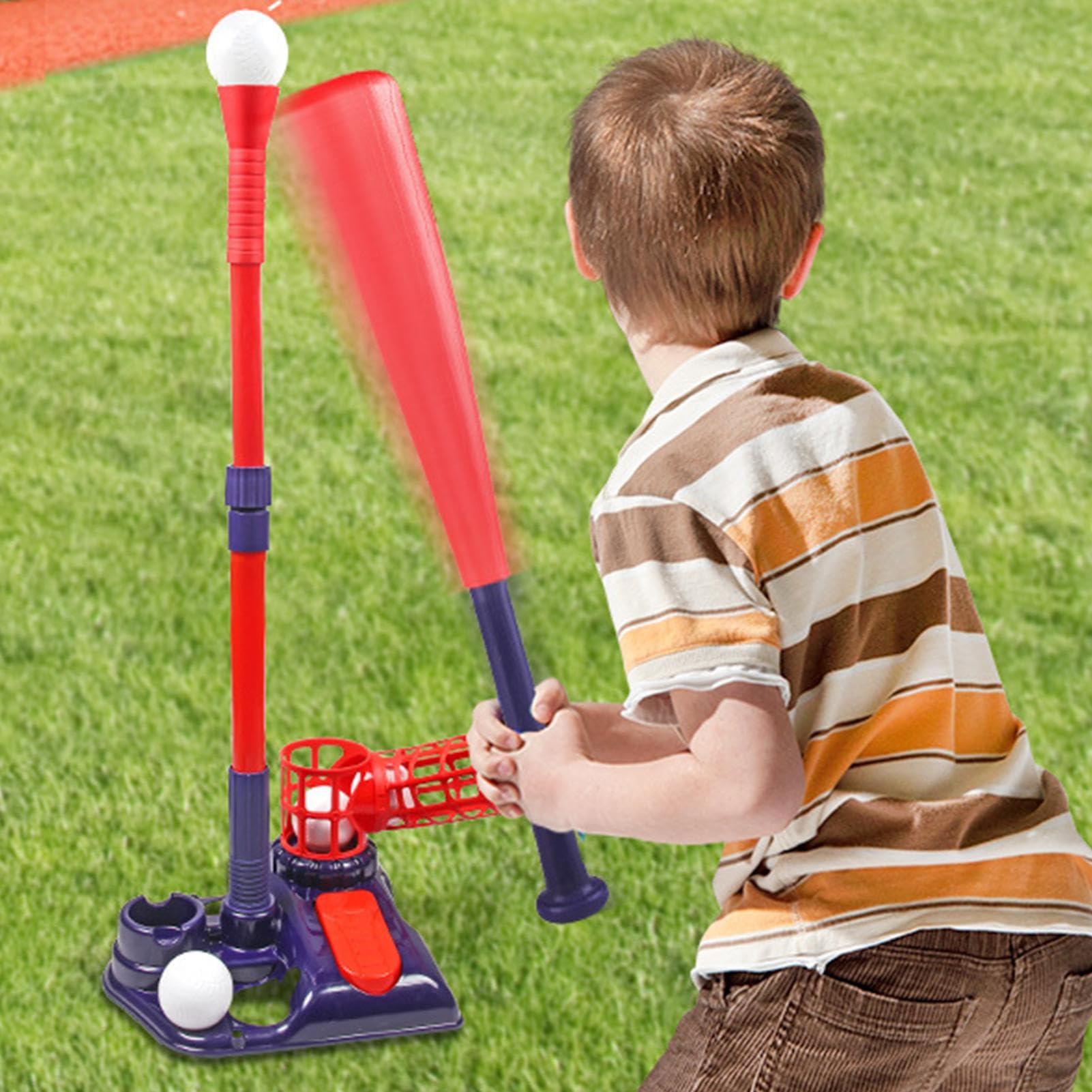 Máquina de lanzamiento automática, jarra de béisbol multifuncional para jóvenes, máquina de práctica para principiantes, juego deportivo de entrenamiento para niños