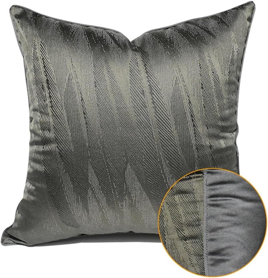 HBJWOV Dark Gray Home Sofa Pillow Case Model Room Hotel Designer Living by Bag Cushion Cover