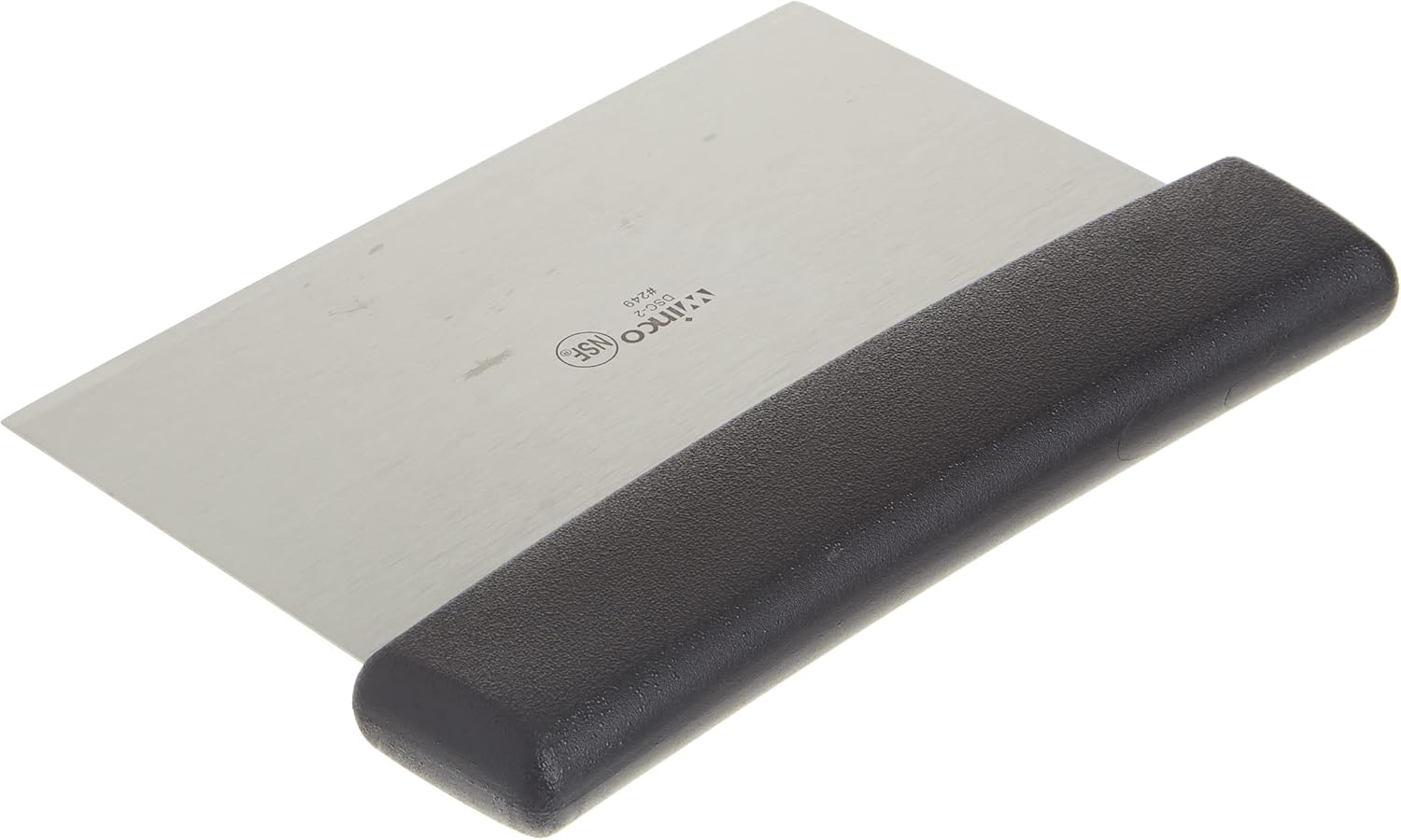Winco Plastic Handle Winware Stainless Steel Dough Scraper 6 x 3 inches