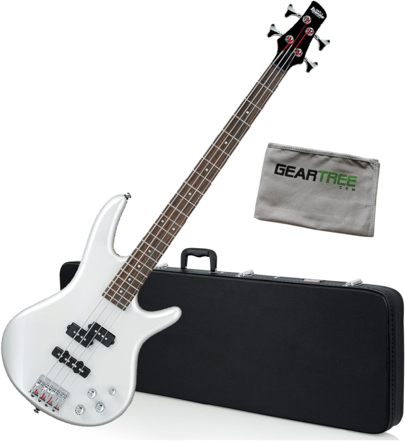Ibanez GSR200PW Gio SR Bass Guitar Pearl White w/Hard Case