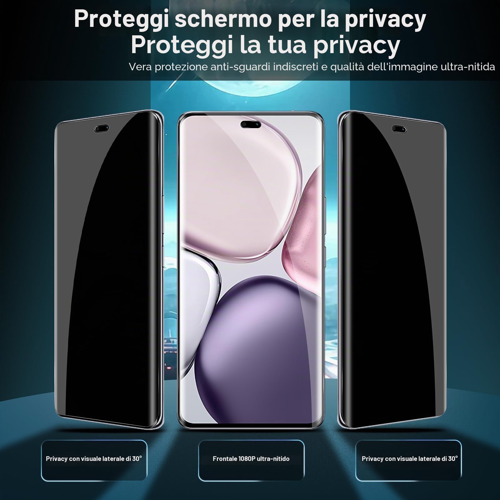 Vetro Temperato Per Honor Magic 7 Lite 5G, 2+2 Pezzi, Durezza 9H, Pellicola Fotocamera Inclusa