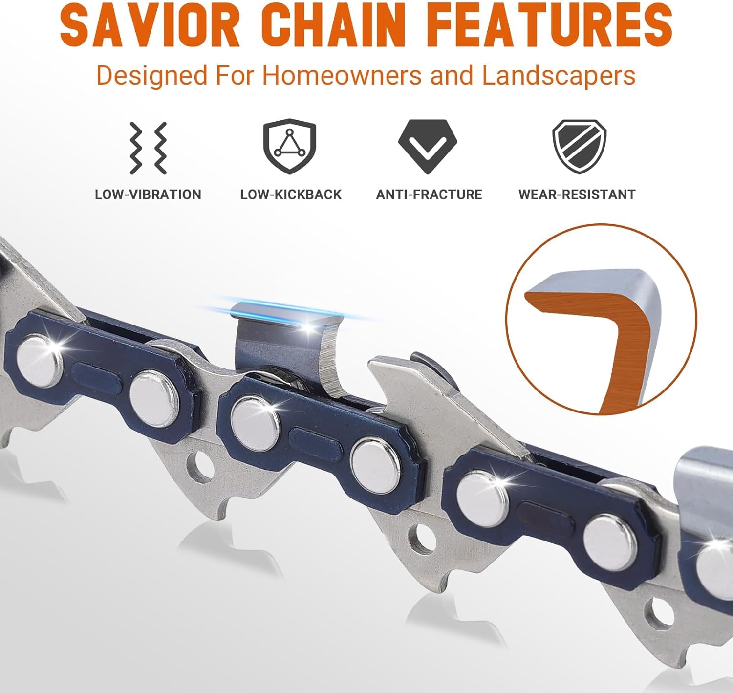 Savior 3PC 6 Inch Pruning Saw Chain for Makita XCU14Z XCU14 XCU14SR1,6 Inch Replacement Chain for Makita T-05907