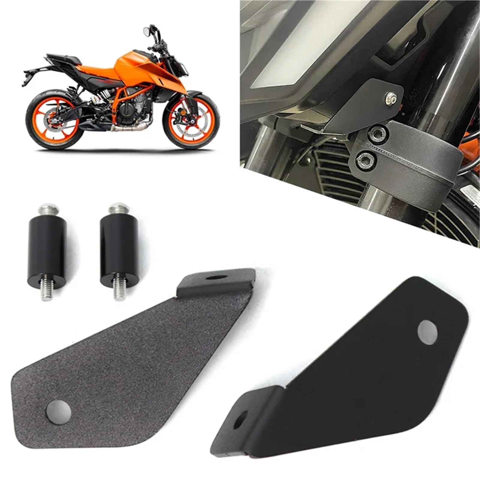 Wspornik światła motocyklowego Pasuje do DUKE 390 Pasuje do DUKE 250 Akcesoria do świateł przeciwmgielnych Uchwyt dodatkowego światła Uchwyt reflektora motocyklowego